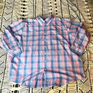 BIG & TALL BROOKS BROTHERS PLAID SHIRT ON 3XL